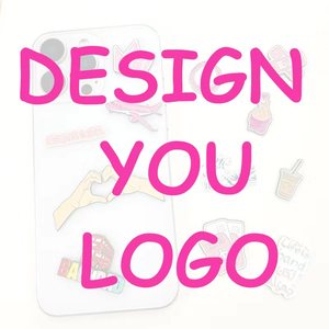 Hot bán điện thoại di động dán kim loại huy hiệu chân phù hiệu 3m tùy chỉnh Dễ thương Cô gái mềm men cho trường hợp điện thoại - Product Image 6