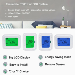Honeywell pengontrol suhu pendingin ruangan Digital koil kipas termostat T6861, produsen termostat - Product Image 6