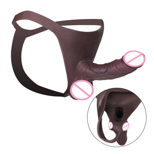 Großer Schwarzer Dildo Tragbare Dildos Höschen mit 19 cm Großem Schwarzen Dildo für Männer <span class=keywords><strong>Harness</strong></span> Erwachsenen-Sexspielzeug - Product Image 1