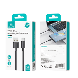Usams sj708 đen trắng nhanh chóng sạc cáp Loại C Cáp PD 3A USB C Cáp dữ liệu - Product Image 6