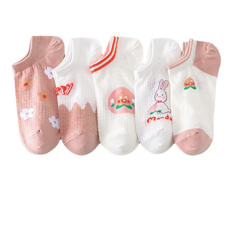 Wholesale Women Girls Cotton White Socks