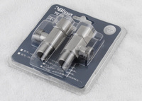 Vanne d'arrêt d'angle en acier inoxydable G1/2 robinets d'eau mitigeur robinet de sécurité poignée arrêt pour toilette accessoires de salle de bain