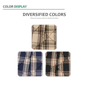 Otoño clásicamente Elegante ropa tela a cuadros 100% algodón Gingham tela acolchada para chaquetas fundas - Product Image 6
