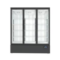 Congélateur vertical commercial 1500L à porte vitrée trempée, vente directe usine, certifié CE -22°C ℃   Réfrigérateur Vitrine