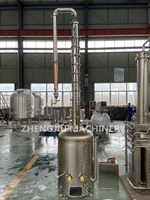 ZJD200l éthanole alcool 96 usine de production d'éthanol à petite échelle éthanole faisant des machines distillateur de colonne
