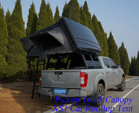 Support de benne de camion et tente de toit rigide double couche quatre saisons imperméable à montage rapide pour les sorties de camping