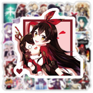 100 autocollants mignons de personnages de <span class=keywords><strong>Genshin</strong></span> <span class=keywords><strong>Impact</strong></span> pour la décoration de téléphone, <span class=keywords><strong>livre</strong></span>, autocollants de jeu de dessin animé - Product Image 5