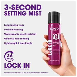 Spray Fijador de Maquillaje de 3 Segundos de Efecto Nebulizador, Resistente al Agua y al Sudor por 36 Horas, 75 ml, OEM, Venta al por Mayor, Logotipo Personalizado - Product Image 6