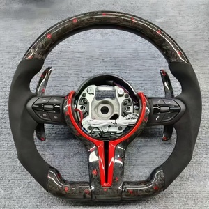 Volante de fibra de carbono forjado para <span class=keywords><strong>BMW</strong></span> F22 F87 F06 F35 F32 F01 F02F80 F90 F36 F30 F10 F20 F10 Volante personalizado - Product Image 2