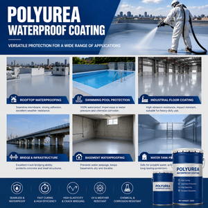 Revestimiento Impermeable <span class=keywords><strong>de</strong></span> Poliurea Poliaspártica Resistente a los Rayos UV para Reparación <span class=keywords><strong>de</strong></span> Techos <span class=keywords><strong>de</strong></span> Concreto y <span class=keywords><strong>Piscinas</strong></span> - Product Image 4
