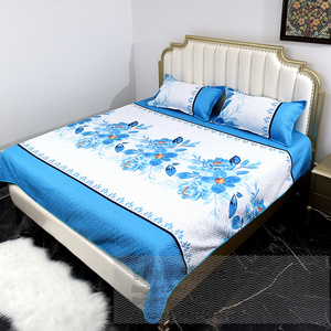 Tùy chỉnh đơn đôi bedsheet Nữ Hoàng Kích thước Vua giường được trang bị <span class=keywords><strong>Sheets</strong></span> in ấn tấm bộ đồ giường đặt couvre-lit - Product Image 2