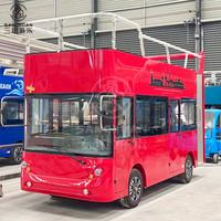 Bus électrique de luxe à deux étages de couleur personnalisée pour les excursions touristiques et les centres de villégiature
