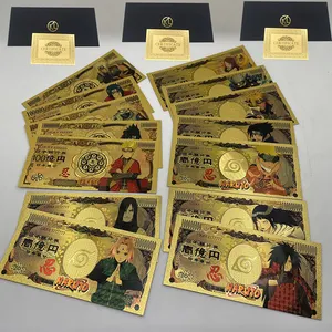 14 видов конструкций для костюмированной вечеринки по японскому аниме-героя аниме «Наруто иена золото пластиковые сувенирные Lucky банкнот классических детских памяти коллекция карт