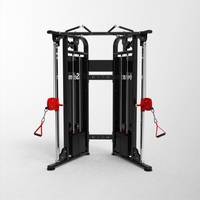 Machine à poulies doublement réglable pour l'entraînement complet du corps et la musculation