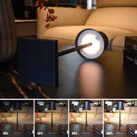 Lampe de table LED moderne, sans fil, rechargeable, à intensité variable, avec finition mate en métal, pour salle à manger, bar, café, chevet, ambiance nocturne