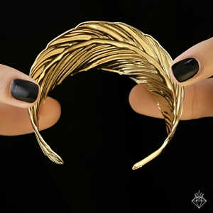 PRAO fait à la main en vrac bijoux de mode pour les femmes taille réglable feuille d'or Bracelet Bracelet Anti-ternissement plaqué or laiton - Product Image 5