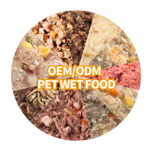 Nourriture humide pour animaux de compagnie personnalisée en usine, viande fraîche, poisson, collation pour chien riche en protéines, friandises pour chat en sachet - Product Image 1