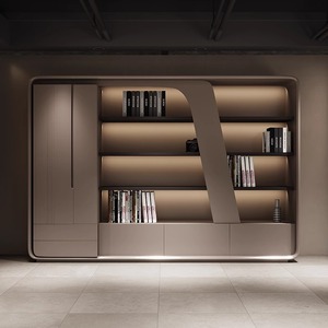 Archivador de Madera Estilo Industrial, Muebles de <span class=keywords><strong>Oficina</strong></span> con Estantería <span class=keywords><strong>para</strong></span> Libros de Estudio, <span class=keywords><strong>para</strong></span> Uso Gubernamental y Doméstico - Product Image 2