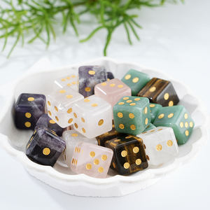 Красивая натуральная каменная кость с тигровым глазом, аметист, новинка, полудрагоценные хрустальные изделия для вечеринки, гадания - Product Image 1