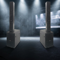Sistema de Altavoces Activos de Línea Pequeña LV502 de Alto Rendimiento para Escenarios, 120W RMS/480W Pico, Rango de Frecuencia de 70Hz-20KHz