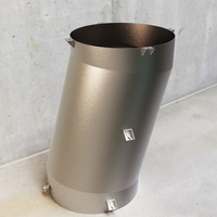 Système de rampe à déchets en acier inoxydable SS304 pour appartements résidentiels, avec porte d'entrée 15*18 pouces