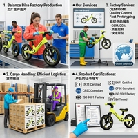 Vélo d'équilibre BMX Cuike 12 pouces en nylon aéronautique, cadre intégré, anti-chute, haute qualité, personnalisable, pour enfants de 2 à 5 ans, charge 75 kg