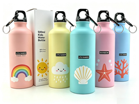 Bouteille d'eau sport en acier inoxydable 304 monocouche 500 ml, écologique, pour vélo, cyclisme, personnalisable, réutilisable, cadeau pour enfants, publicité
