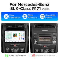 Autoradio Android Junsun 9 pouces avec Carplay pour Mercedes-Benz Classe SLK R171 2004-2011, lecteur DVD de voiture, unité centrale multimédia