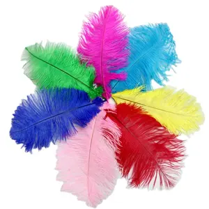 Plumas de avestruz pequeñas, plumas de avestruz a granel de 15-20cm, 6/8 ", venta al por mayor