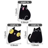 Broches en gros créatives et uniques en forme de chat, épingles en métal mignonnes et originales de style dessin animé, motifs de chats tigrés orange pour vêtements