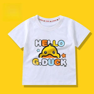 <strong>Cartoon</strong> Children's Breathable Knitted 100% Cotton Short Sleeve Casual <strong>T-shirt</strong> for Boys Girls Summer Wear - Product Image 2