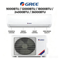 Climatiseurs split haute efficacité, climatiseur, refroidisseur d'air, AC 9000-24000 BTU 50/60Hz 110/220V, compresseur Gree, Wi-Fi intelligent