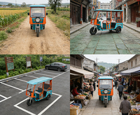 Tricycle électrique ouvert pour passagers avec siège passager