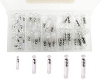 Angel köder Glas Rasseln Tube Worm Jig Insert Tube Rasseln Shake Attract Fly Tie Binden Lockstoffe