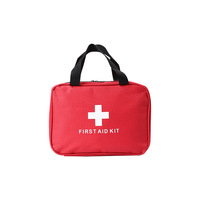 Trousse de Premiers Secours Portable en Toile avec Fermeture Éclair pour Voyage en Plein Air, Sac Médical de Voyage Vide, Kit d'Urgence Infirmier