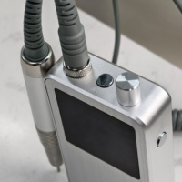 Machine à ongles électrique sans fil rechargeable de luxe en cuir, 40000 tr/min, sans balais, OEM/ODM, lime à ongles électrique