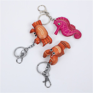 Hot Genuine Leather Coin Holder Keychain Cowhide Bag Pendant for Boys and Girls Mini Cute Turtle Design <strong>Car</strong> <strong>Key</strong> <strong>Ring</strong> - Product Image 3