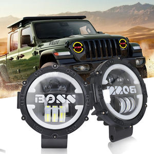 Faro LED Redondo de 7 Pulgadas y 60W, Luz Alta y Baja Blanca y Amarilla, Luces Antiniebla LED para Motocicleta, Impermeables, Universales - Product Image 5