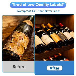 Étiquettes personnalisées en BOPP autocollantes, imprimées UV, imperméables, pour l'emballage de canettes de bière, de bouteilles, de <span class=keywords><strong>vins</strong></span> de la vigne, de vin rouge, ISO CE - Product Image 2
