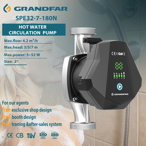 Pompe à eau à haute circulation Grandfar 5-52W 70L/min 0.23EEI, moteur en cuivre à affichage numérique, norme européenne, certifiée CE, SPE32-7-1 - Product Image 1