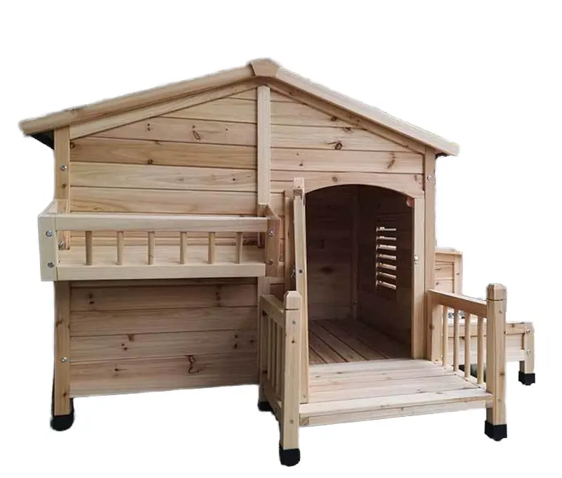 Устойчивая к погодным условиям деревянная укрытие для собак среднего и большого размера уличная собачья будка для щенков теплый дом для домашних животных зима