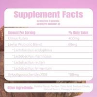 Gummies probiotiques pour femmes Supply Probiotic Gummies pour femmes Slippery and Elm