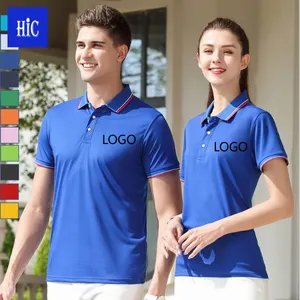 HIC1 — polo unisexe OEM pour hommes, t-shirt de golf, de sport, personnalisé, 100% coton, vente en gros