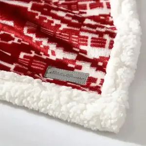Manta de la Colección Ultra-Plush, Diseño San <span class=keywords><strong>Juan</strong></span> Red Clay, Reversible, de Sherpa y Felpa - Product Image 4