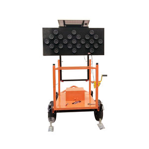 Segno stradale portatile con segni di freccia lampeggianti rimorchio Segnale di allarme a led solare freccia luce rimovibile - Product Image 1