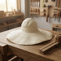 Topi Jerami Koboi Parasisal Capelines ND463, Topi Koboi Musim Panas, Topi Koboi Jerami Parasisal