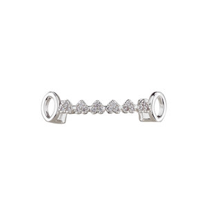 Venta al por mayor: Parrilla dental de oro estilo hip hop con corazón de circonita y diamantes, personalizada y a la moda, para decoración dental. - Product Image 6