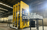 Presse de vulcanisation hydraulique professionnelle à cadre pour caoutchoucs, avec boîte de vitesses, roulement de moteur, maintien automatique de la pression et contrôle PLC