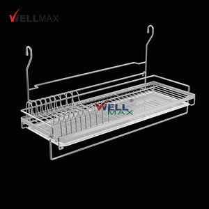 Escurridor <span class=keywords><strong>de</strong></span> Platos Colgante <span class=keywords><strong>de</strong></span> <span class=keywords><strong>Pared</strong></span> WELLMAX con Bandeja, Soporte <span class=keywords><strong>de</strong></span> Almacenamiento, Escurridor <span class=keywords><strong>de</strong></span> Platos <span class=keywords><strong>de</strong></span> Cocina - Product Image 4