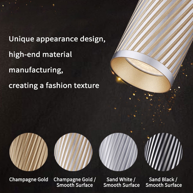 Champagne Gold LED Chandeliers Ceiling Pendant Light GU10 Luxury 60xH130mm